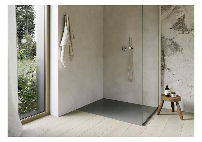 Bette Duschfliese PLUS BetteAir 1000 x 900 mm, hazel, Rechteck, glasierter Titan-Stahl