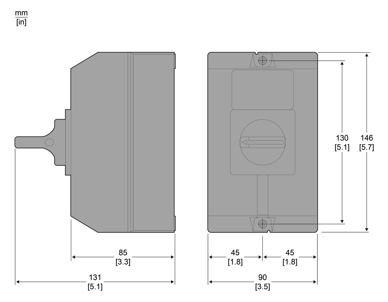 Hauptschalter 10A 3p IP65 m.Geh 3kW/AC Komplettger_im_Geh