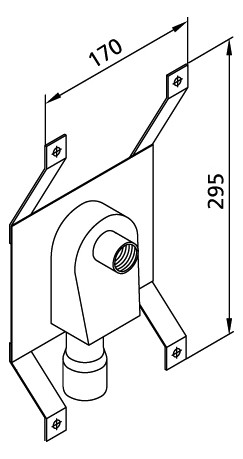 Burda Armaturenplatte SANTRO Typ E1 für Waschmaschinen Abwasserabfluss