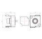Leitungsauslass Rohr beton Ø20mm 2f 53x64mm