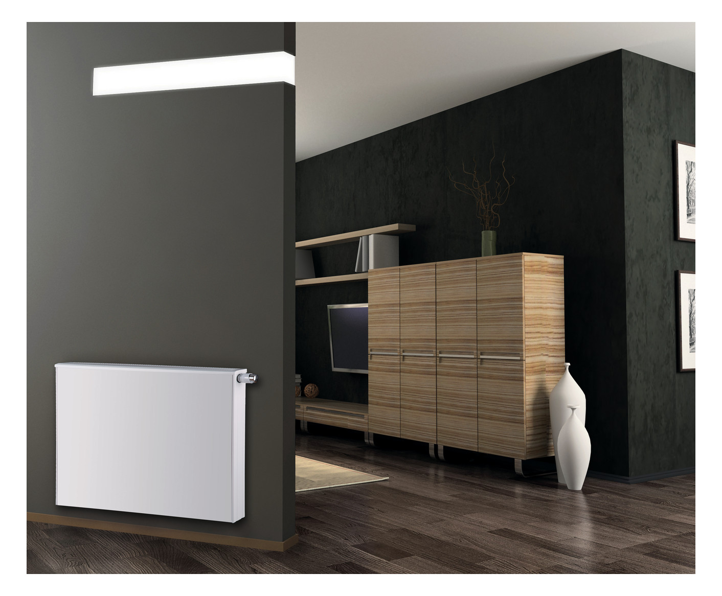 HM Mittelanschluss-Heizkörper Thema M-Typ22 BH 900 mm, BL 1600 mm, weiß