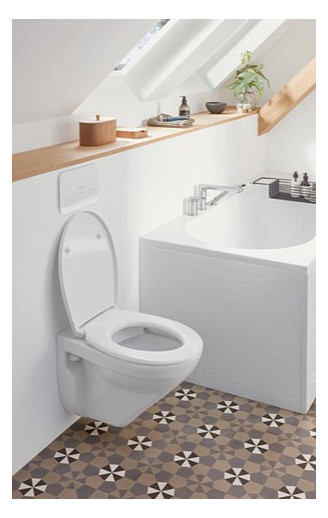 V&B WC-Sitz O.NOVO mit Quick Release und Soft Closing, Scharniere Edelstahl, weiß