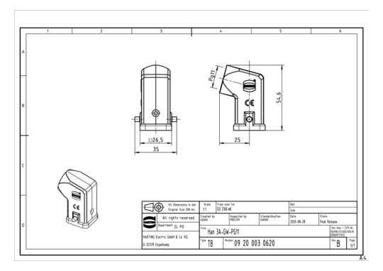 HART Tüllengehäuse           09200030620 