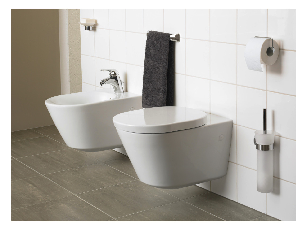 Ideal-Standard WC-Sitz Tonic mit Sitzpuffer und Scharniersatz, Softclosing