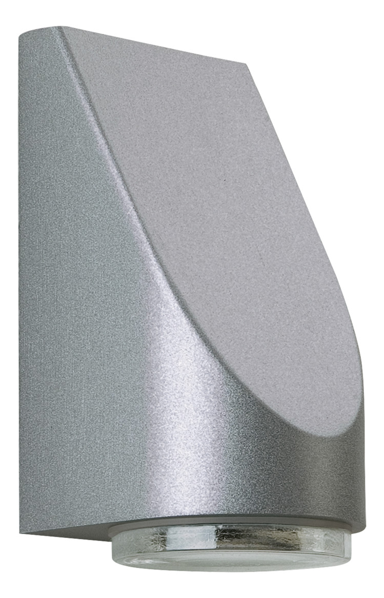 Wandanbauleuchte 50W HV si IP43 GU10 115x100x190mm