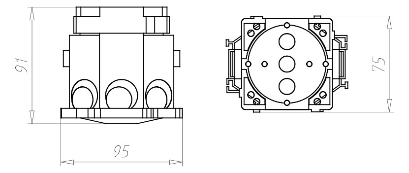 Verbindungsdose Beton Kst IP3X Ger/VerbDose/kast Verbindungsdose Beton Kst IP3X Ger/VerbDose/kast