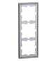 Rahmen 3f edst glz D-Life Kst f.GEB-K Unterputzmontage Thermopl