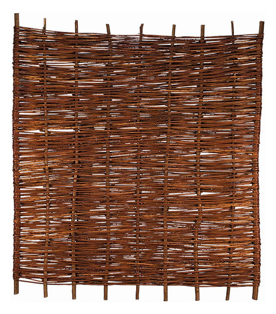 Bild ASO Weidengeflechtzaun 180 x 150 cm gefl ochten auf Haselnußruten - n.a.-0