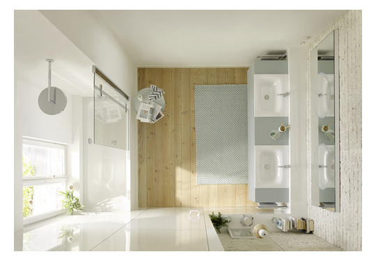 Badewanne BetteSelect 3432 170x75x42cm, Fußende rechts, Überlauf hinten, snow