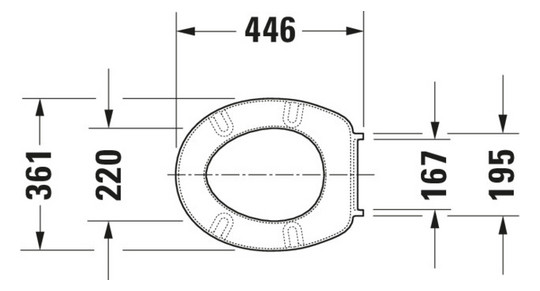 Duravit WC-Sitz ohne Absenkautomatik, Scharniere Edelstahl, weiß