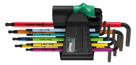 Wera-Torx-Kugelkopf-Satz 967SPKL/9 Multicolor - 9-teilig,...