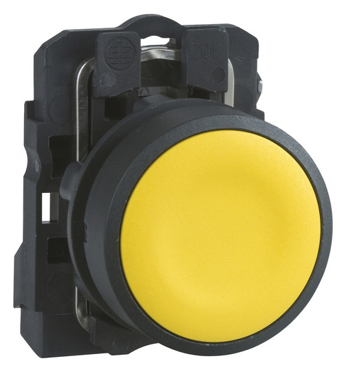 Drucktaster 1f ge rnd Ø22,5mm 1S IP66 fl Tastend