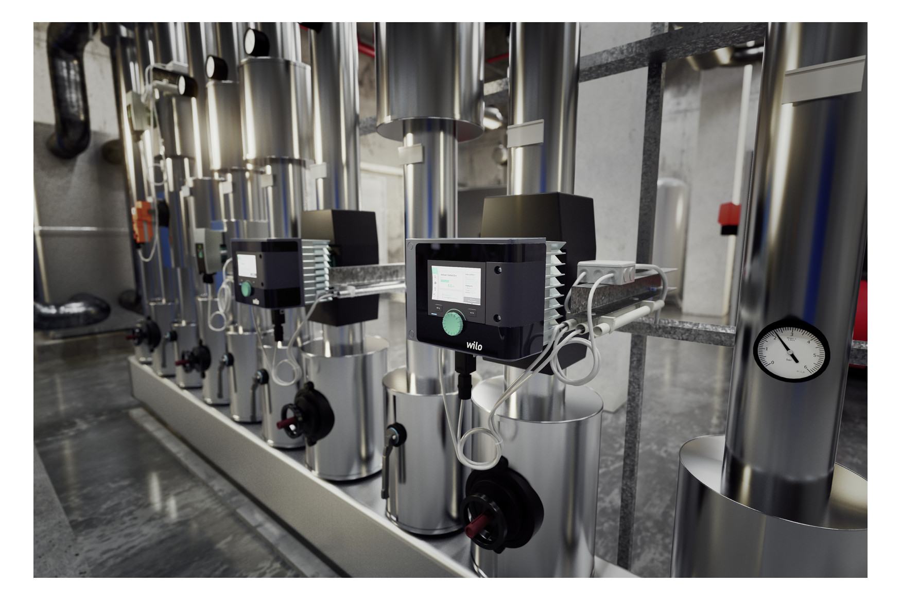 Wilo Nassläufer-Pumpe Stratos MAXO 30/0,5-8, PN 16, Verschraubung