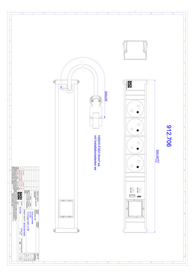 Bachmann CONI 4xUTE 1xUSB A/C    912.706 