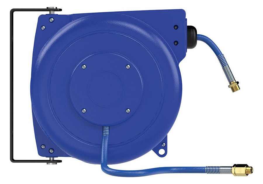 Bild Schlauchaufroller PP, Druckluft/Wasser, inkl 15m PVC-Schl Ø6,5mm, AG R1/4"", RIE - RIEGLER-2