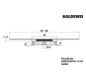 Kaldewei Ablaufgarnitur FlowDrain Mod 4204 horizontal, flat
