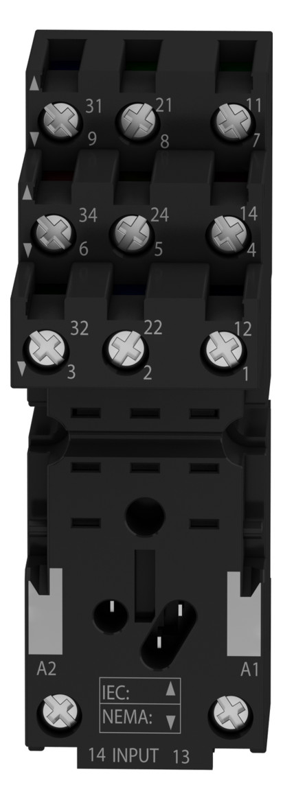 Relaissockel Steckanschl TS35 11Pins Hutschiene TH35