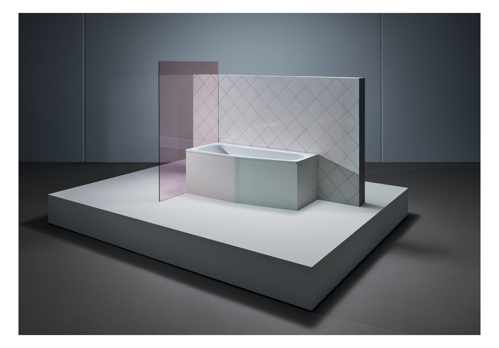 Badewanne BetteBambino 2570 157x70x42cm, Schräge Fußende links, ägäis