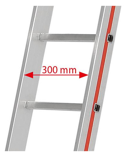 Bild Schiebeleiter zweiteilig 2x10 Sprossen A H 5,24m HYMER-1