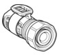 Geberit Anschluss FlowFit Ø 16 mm x G 3/4, 61 mm, für Eurokonus, mit Überwurfmutter