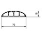 Aufbodenkanal Kst stgr 75x18x2000mm RAL7030 hfr