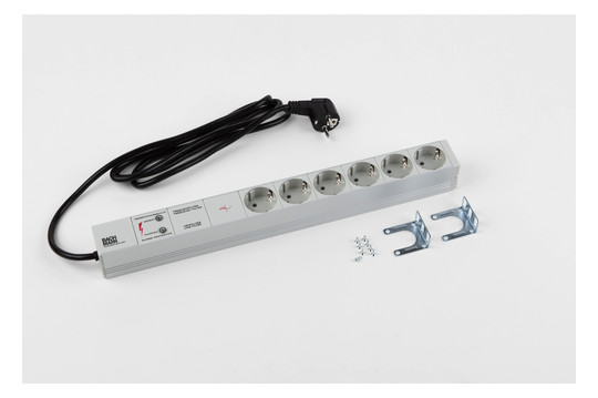 Bachmann 19" 1HE GVS 6xSchuko   333.402 
