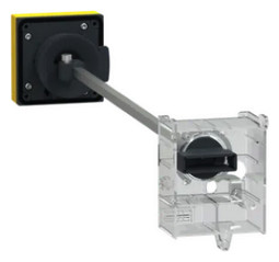 Drehantrieb abschl rt/ge Achsverläng Verriegelung Mit Griff rot/gelb