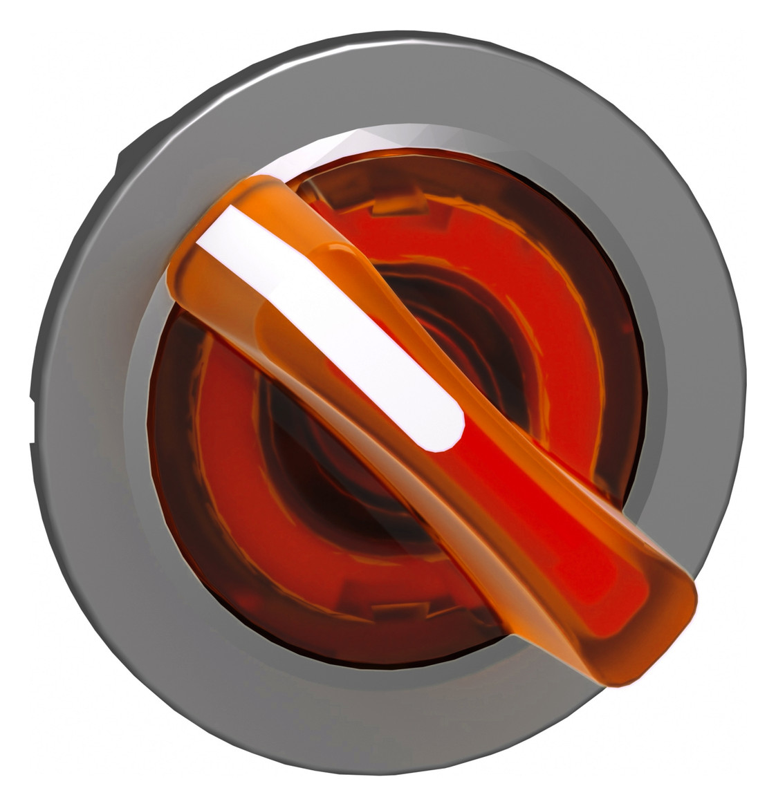 Knebelschalter 2stuf bel.b or rnd Ø30,5mm Geeignet für Beleuchtung Tastend