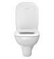 Duravit WC-Sitz D-Code Compact ohne Absenkautomatik, Scharniere Edelstahl, weiß