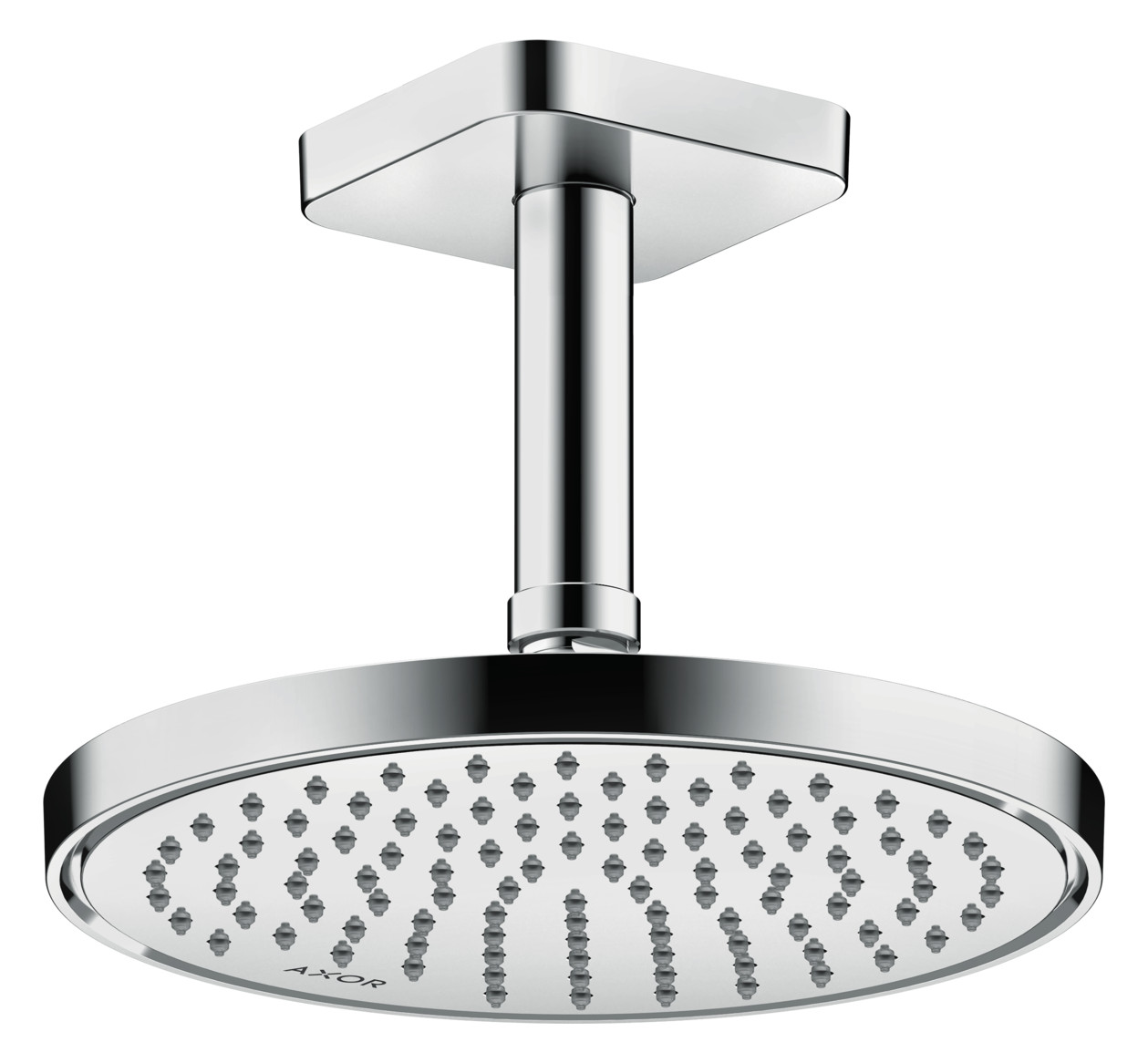 hansgrohe Deckenanschluss softsquare Axor 100 mm, chrom, eckig