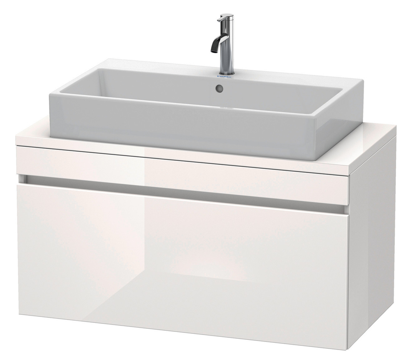 Duravit Waschtisch-Unterschrank Compact DuraStyle 100 x 47,8 cm, Eiche natur, für Konsole, 1 Auszug