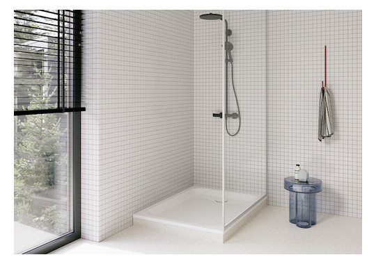 Duschwanne BetteSupra 8640 110x90x6,5cm, Antirutsch/Sense, weiß