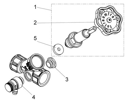 Schlösser Freistromventil 1510 DN 15, Rp 1/2, mit Entleerung, steigende Spindel