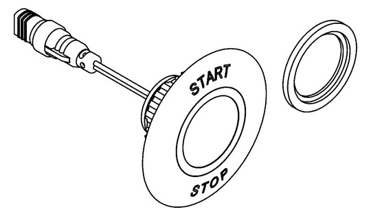 AR Piezo-Taster, A3000open, 2000104441