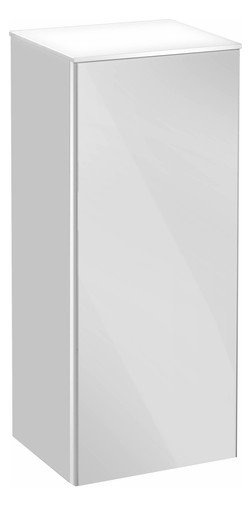 KEUCO Mittelschrank Royal Reflex 35x84,5x33,5cm, 1-türig, links, weiß/weiß
