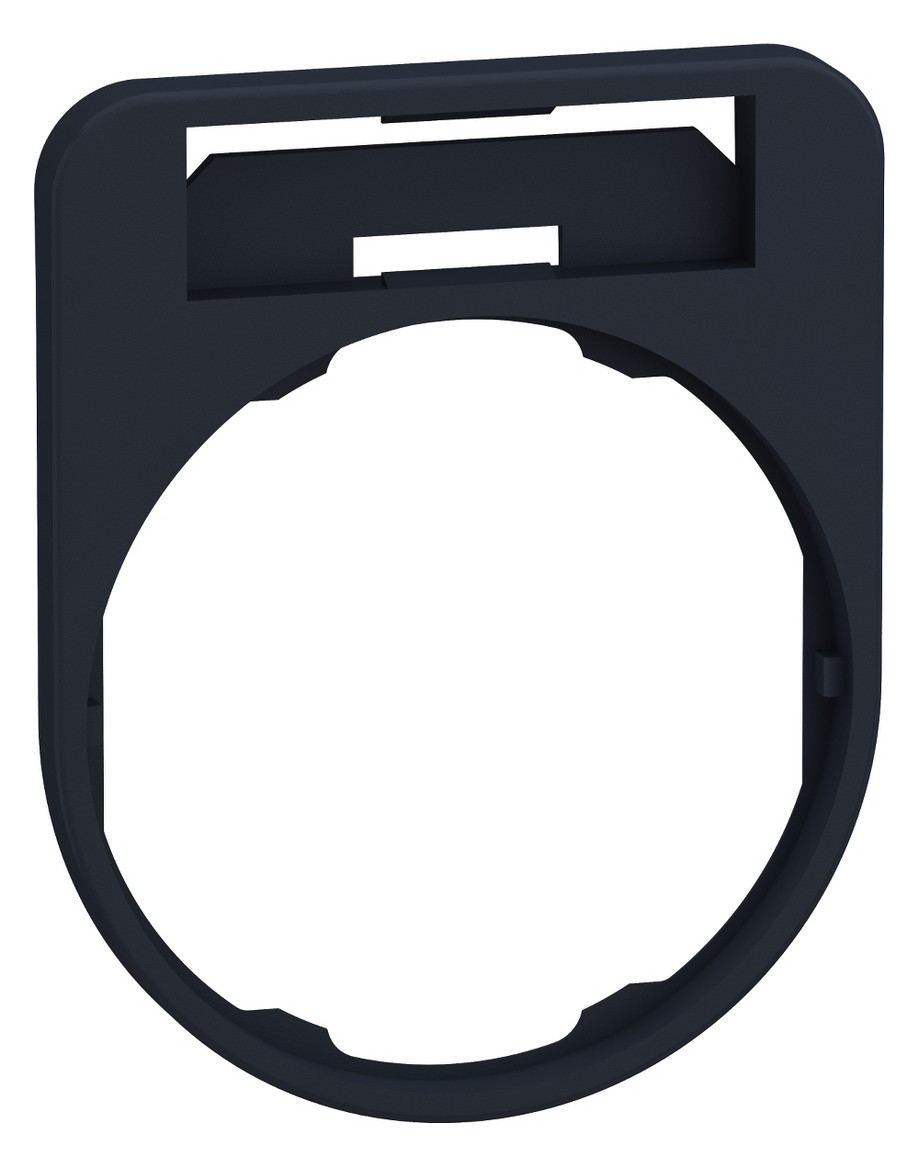 Schildträger 40x50mm Harmony XB5 Wappen sw Ø30mm