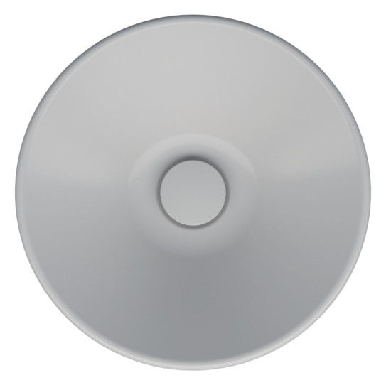 Waschtisch Pedestal BetteSuno d= 34x86,3cm, mit Hahnloch, silver