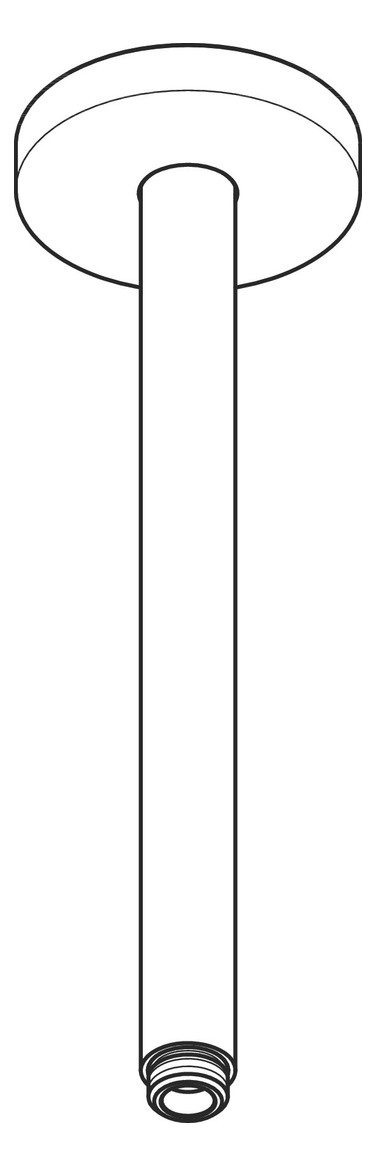 hansgrohe Deckenanschluss Axor 300mm, rund, brushed gold optic