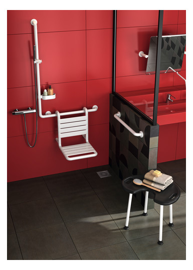 Normbau Haltegriff Nylon Care 600 mm, weiß