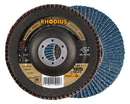 RHODIUS-Lamellenschleifscheibe LSZ F1 - 125mm, K40,...