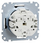 Steckdose 1f sw mt UP IP20