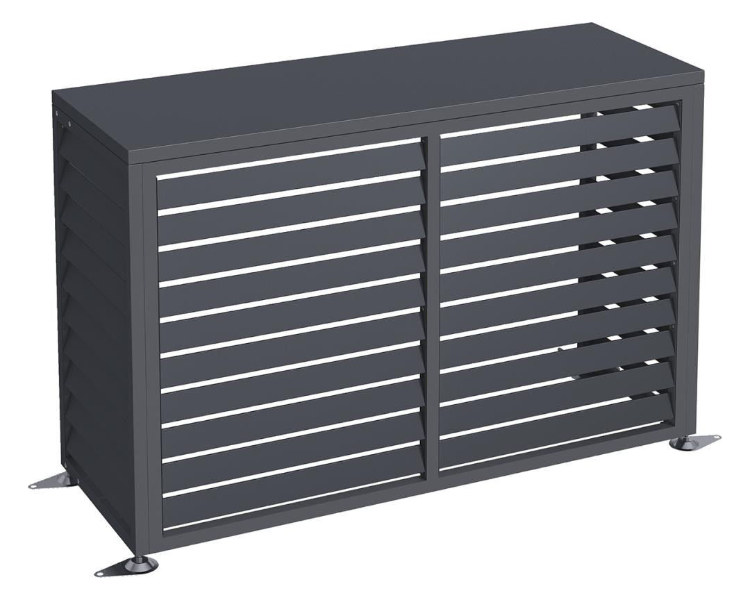 Bild ELIAS 140x50x102cm, Wärmepumpenverkleidung inkl. Montagematerial, Pflanzdeckel A - n.a.-0