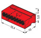 Steckklemme 8f 100V 6A Serie 243 rt f.Massivleiter