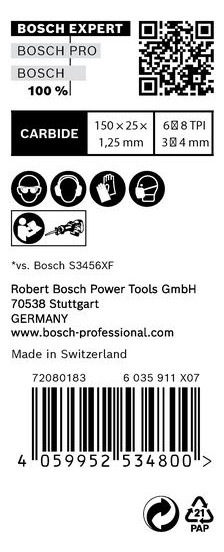 Bild Säbelsägeblatt EXPERT S 956 XHM Bosch VE à 10 Stück Multi Material-3