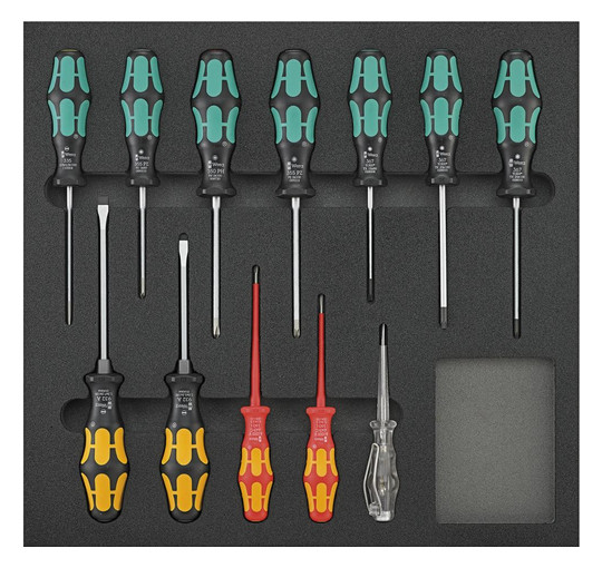 Werkzeugmodul 2/3 - 12-teilig, Wera-Schraubendreher