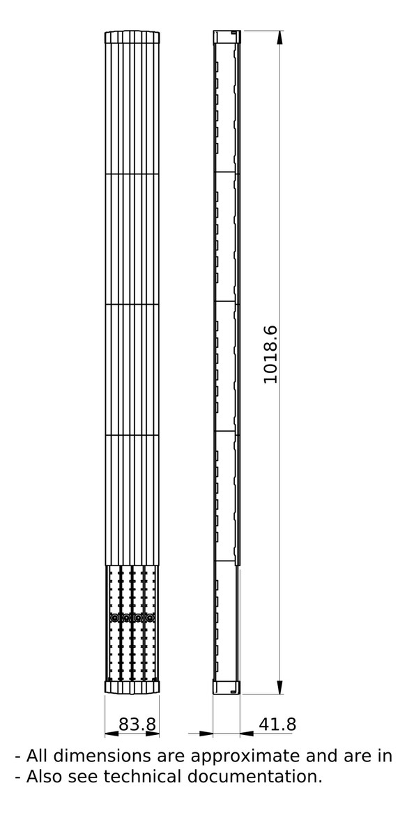 Sammelschiene 160A fl 1000xxmm