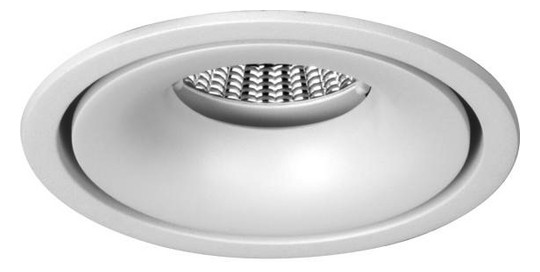 LED-Einbaustrahler 13,6W 3000K 950lm Alu Konv ws mt 1LED IP20 RF:hochglänzend