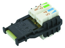 Modular-Stecker Cat6A RJ45 27-22AWG Schirm Litze massiv
