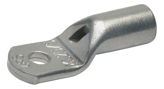 Rohrkabelschuh 6qmm M6 180° (horiz) Kl.2 Ring Cu verzinnt Mit Sichtloch