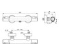 Ideal-Standard Brause-Thermostat Ceratherm T 50 AP, verchromt
